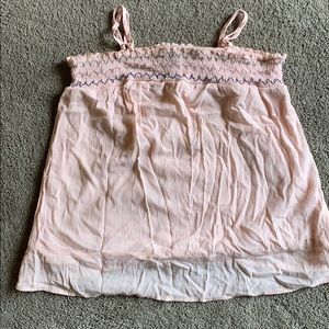 Pink Tank Top Adjustable Straps